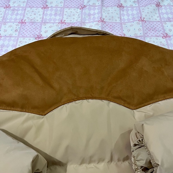 Miu Miu Patchwork Lapel Down Jacket - Picture 12 of 13